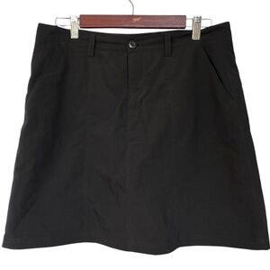 Patagonia Skort Hiking Outdoor Black Size 10 Nylon Polyester Blend